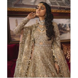 Taupe Gold Iris Gown