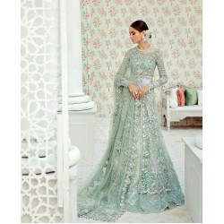 Turquoise Green Iris Gown