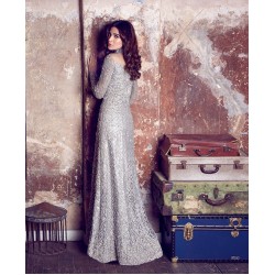 Silver Iris Maxi Dress