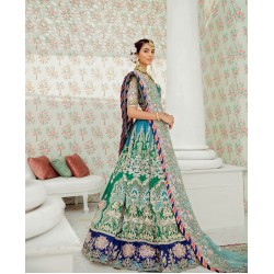 Multi Coloured Iris Lehenga Choli