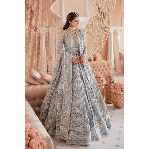 Cadet Grey Zinnia Anarkali