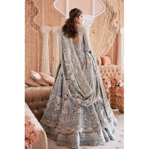 Cadet Grey Zinnia Anarkali