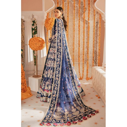 Navy Ombre Zinnia Anarkali