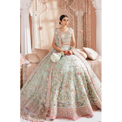 Green Ombre Zinnia Lehenga Choli
