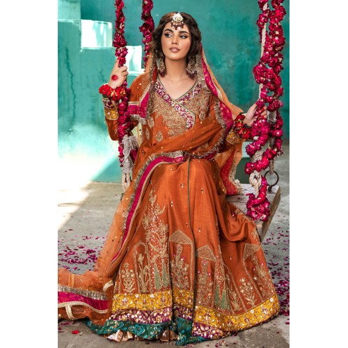 Crayola Orange Julia Angrakha for Mehndi Mayun