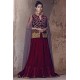 New Aubergine Julia Cape Lehenga