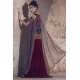 New Aubergine Julia Cape Lehenga