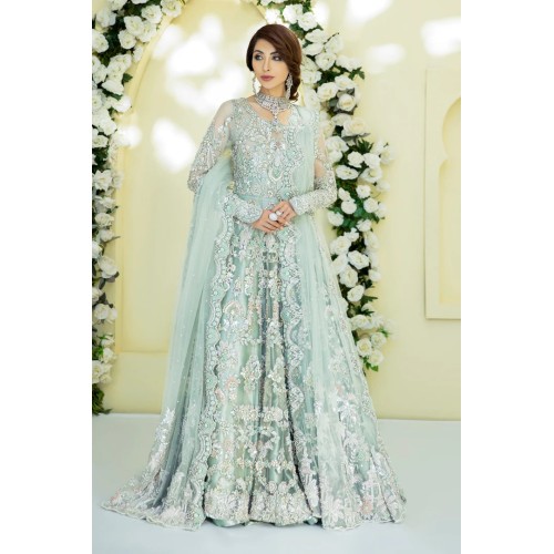 Crystal Blue Julia Lehenga
