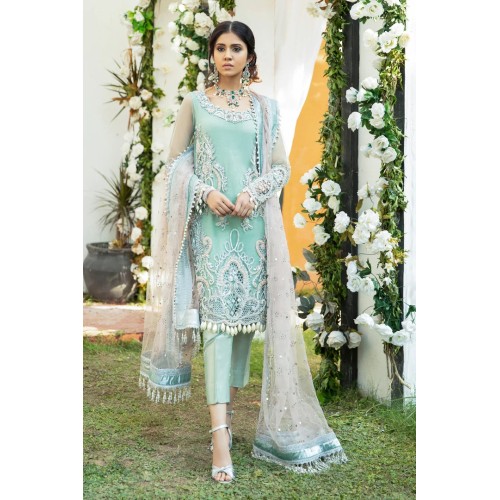 Middle Blue Green Julia Party Wear