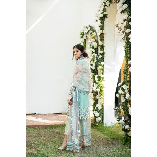 Middle Blue Green Julia Party Wear