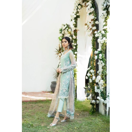 Middle Blue Green Julia Party Wear