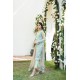 Middle Blue Green Julia Party Wear