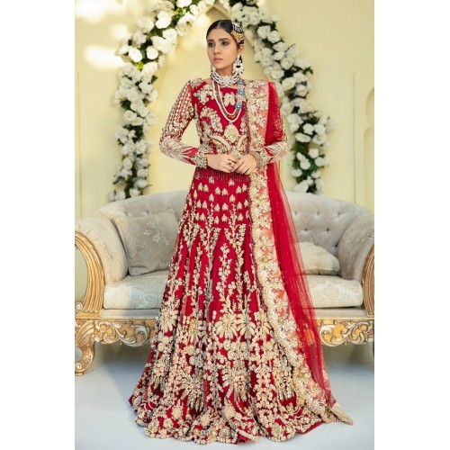 Crimson Julia Lehenga