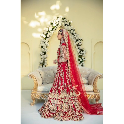 Crimson Julia Lehenga