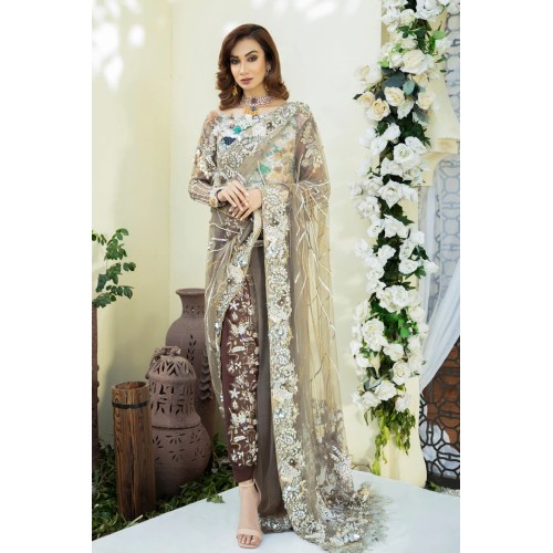 Dark Brown Julia Pants Saree