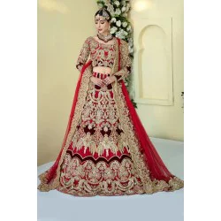 Cornell Red Julia Lehenga