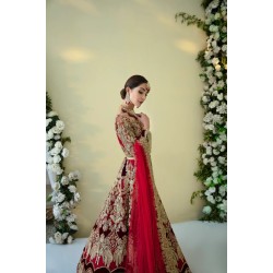 Cornell Red Julia Lehenga