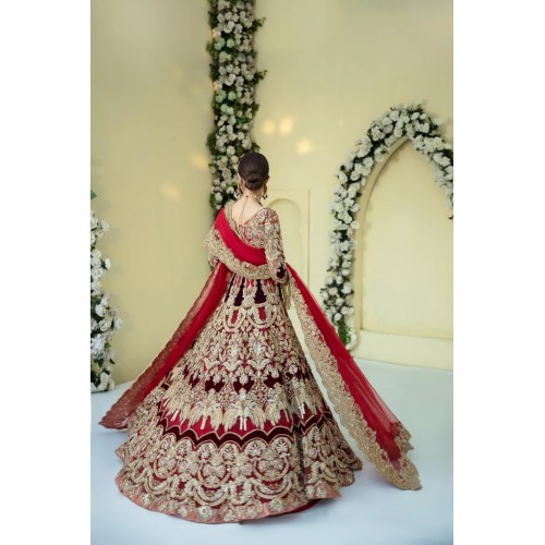 Cornell Red Julia Lehenga