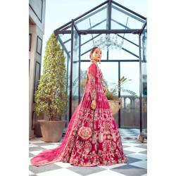 Raspberry Aster Lehenga