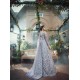 Turquoise Nude Aster Gown