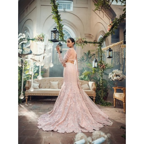 Ice Pink Aster Mermaid Lehenga