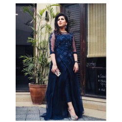 Yale Blue Aster Party Wear