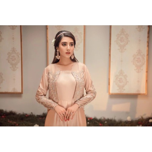 Peach Aster Gown and Jumpsuit
