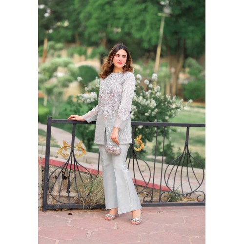 Platinum Aster Front Open Shirt