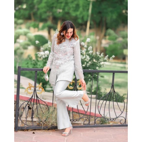 Platinum Aster Front Open Shirt