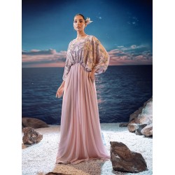 Tea Rose Red Aster Kaftan