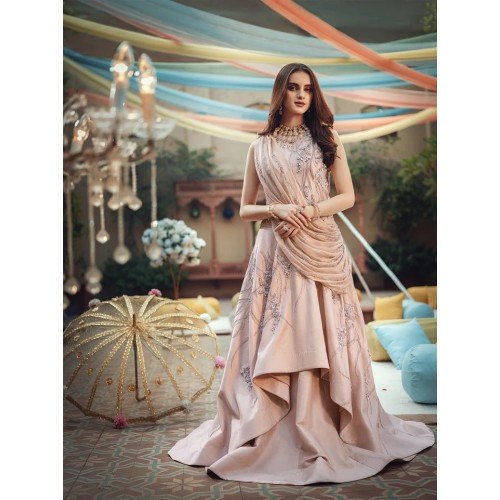 Sunset Aster Two Layered Gown