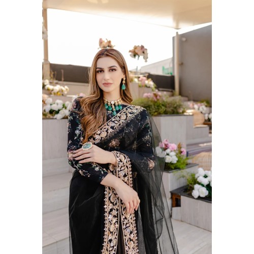 Black Aster Saree Black Aster Saree