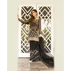 Black Aster Palazzo Suit