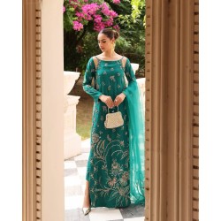 Dark Persian Green Aster Party Wear