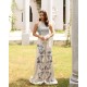 Splashed White Aster Jumpsuit