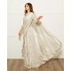 Eggshell Aster Saree Eggshell Aster Saree
