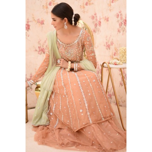 Atomic Tangerine Julia Lehenga