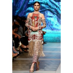 Firebrick Scilla Party Wear