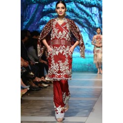 Crimson Glory Scilla Faux Wrap Shirt