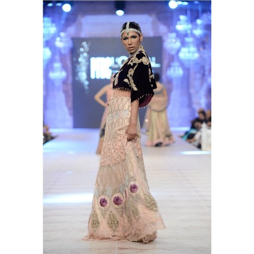 Black Scilla Cape Top Lehenga