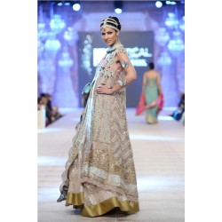 Peach Champagne Scilla Lehenga