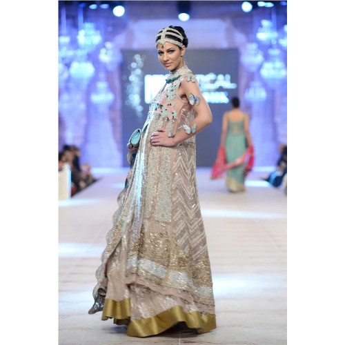 Peach Champagne Scilla Lehenga