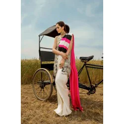 White Scilla Saree