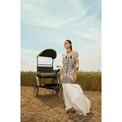 Black and Gray Scilla Lehenga