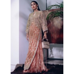 Apricot Scilla Lehenga