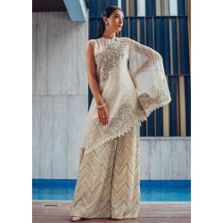 White Scilla Asymmetrical Shirt