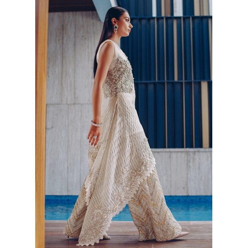 White Scilla Asymmetrical Shirt