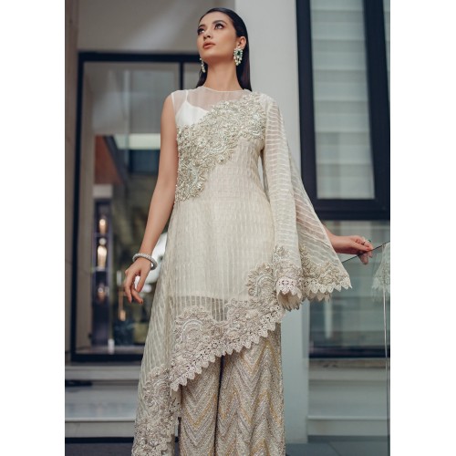 White Scilla Asymmetrical Shirt