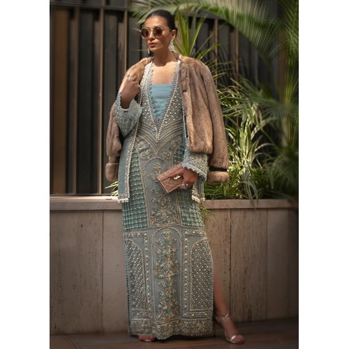 Gold Turquoise Scilla Jacket and Maxi