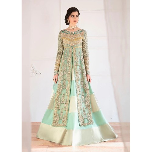 Aquamarine Laurel Scilla Lehenga